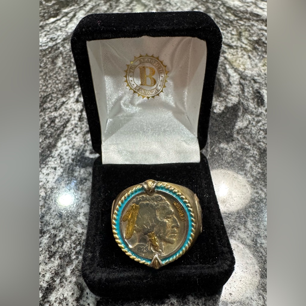 The Bradford Exchange Turquoise And Gold Ring 150$
